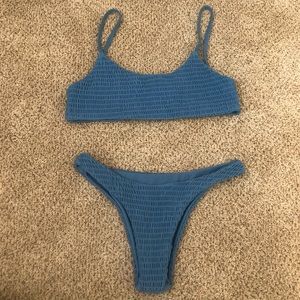 Blue bikini set